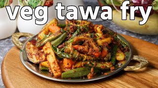 healthy amp tasty veg tawa fry recipe  tawa sabzi  tawa fry vegetables  tawa fry sabji [upl. by Notgnihsaw]