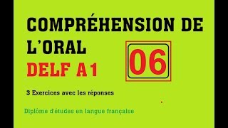 DELF A1  Compréhension de loral no 6 [upl. by Ycal]