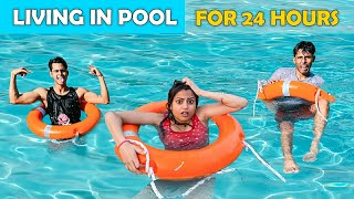 Living in Pool for 24 Hours [upl. by Lindie]