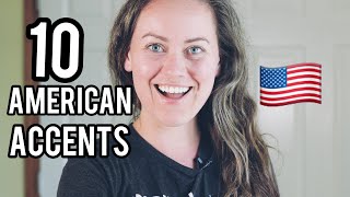 10 American Accents Imitation Examples [upl. by Nivled]