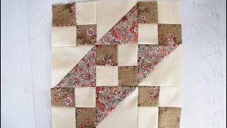 Jacobs Ladder Quilt Block Instructions [upl. by Hamian84]