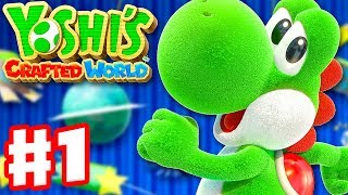 Yoshis Crafted World  Gameplay Walkthrough Part 1  Sunshine Station Yarrctopus Docks [upl. by Jardena]