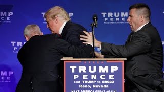 Donald Trump rushed off stage during rally in Nevada [upl. by Risa]