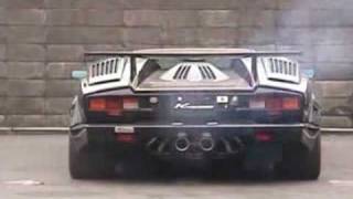 Lamborghini Countach with Kreissieg exhaust [upl. by Etnomaj]