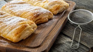 Quick Puff Pastry Apple Strudel [upl. by Teresita]