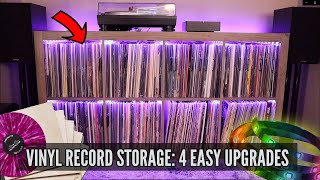 VINYL RECORD STORAGE  4 easy upgrades [upl. by Oivaf271]