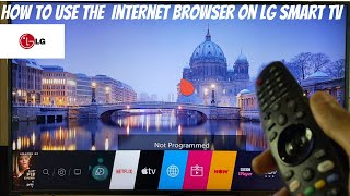 How To Use The Internet Browser on LG Smart TV [upl. by Persons315]