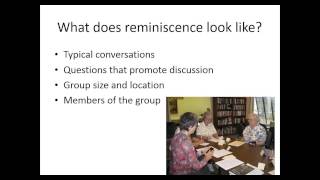 Sharing Memories Using Reminiscence Activities with Senior Groups [upl. by Hermosa]