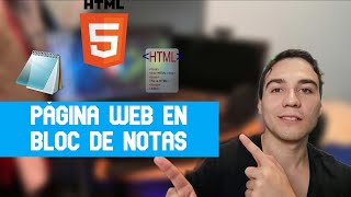 Cómo hacer una PÁGINA WEB en BLOC de NOTAS [upl. by Seiden393]