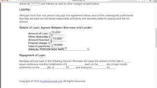 How to Write a Free Personal Loan Agreement  PDF  Word [upl. by Asin96]