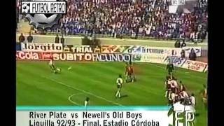 River Plate 3 vs Newells 2 Liguilla Pre Libertadores 9293 jugado en Cba FUTBOL RETRO TV [upl. by Dash]