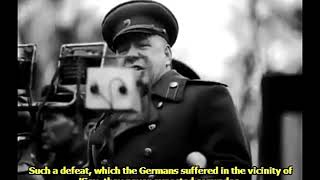 Soviet Marshal Georgy Zhukov speech in Kiev November 1943 ENG SUB [upl. by Nahtnanhoj727]