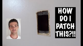 SIMPLE DRYWALL PATCH WITH NO SCREWSWOOD [upl. by Lali]