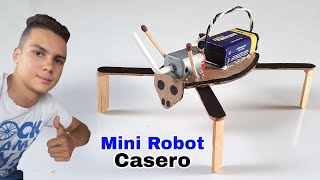 Cómo Hacer Un Mini Robot Casero Muy Fácil [upl. by Ogaitnas530]