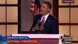 CSPAN Sen Barack Obamas Full Speech to the DNC [upl. by Eiten]