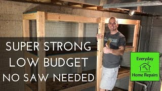 How To Build Storage Shelves  Easy Build [upl. by Airotal]