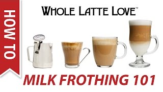 Milk Frothing for Beginners [upl. by Nasia186]