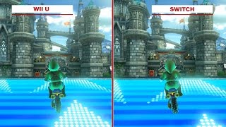 Mario Kart 8 Deluxe Graphics Comparison  Wii U vs Switch [upl. by Euqirne803]