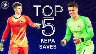 Top 5 Kepa Arrizabalaga Wonder Saves  Best Goalkeeper Saves Compilation  Chelsea FC [upl. by Hales]