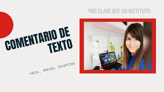 Cómo hacer un COMENTARIO DE TEXTO  TRUCOS [upl. by Mauralia]