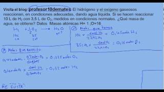 Reacciones químicas estequiometria reactivo limitante 01 [upl. by Idhem]