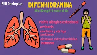 DIFENHIDRAMINA  PARA QUÉ SIRVE [upl. by Sol6]