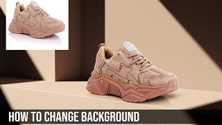 How to change product background in photoshop detailed explain Realistic background changing [upl. by Anaejer]