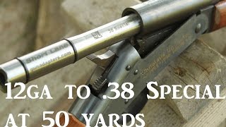 12ga to 38special adapter at 50 yards [upl. by Monk]