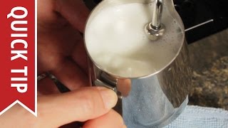 How to AutoFroth Milk for Lattes [upl. by Coriss]