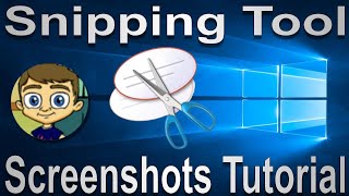 The Snipping Tool  Windows Screenshots Tutorial [upl. by Ynnoj]