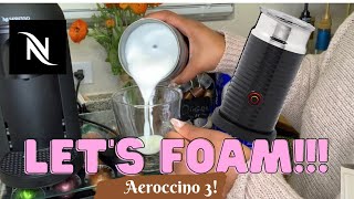 How To Foam Milk With Aeroccino 3 Make Coffee With Foam Tips amp Tricks  Easy Foamed Latte Recipe [upl. by Rafaj]