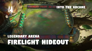 FIRELIGHT HIDEOUT  LEGENDARY ARENA SKIN  TFT SET 13 [upl. by Rolo]