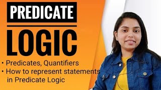 Predicate Logic  Logical Representation  FOPL  Knowledge Reresentation  AI  Kanika Sharma [upl. by Ydoc467]