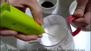 How To Make Latte Art with Mini Milk Frother [upl. by Natfa]