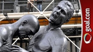 Zidane headbutt statue revealed to the world [upl. by Ayeka467]