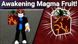 I Awakened MAGMA Fruit And Is STRONG Blox Fruits [upl. by Pallas]