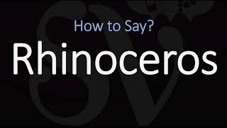 How to Pronounce Rhinoceros CORRECTLY British amp American English Pronunciation [upl. by Ydne]