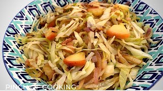 Sautéed Cabbage and Apple  Easy and Healthy Comfort Food  Shorts [upl. by Akenaj]