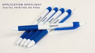 Application Spotlight Digital Printing on Pens [upl. by Annawyt743]