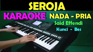 SEROJA  Said Effendi  KARAOKE Nada Pria  Lirik HD [upl. by Nosredneh]