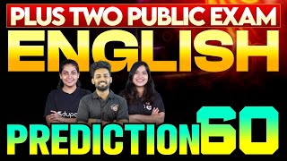 Plus Two Public Exam English  Prediction 60  Eduport Plus Two [upl. by Nodlew681]