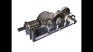 HELICAL REDUCTION GEARBOX DISASSEMBLY [upl. by Loggia]