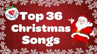 Top 36 Popular Christmas Songs and Carols Playlist 🎅 [upl. by Cirted107]