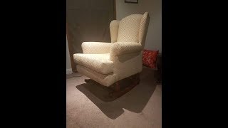 ReUpholstering a Wing Back Chair step by step [upl. by Marmawke]