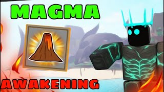 Magma Awakening  Dominate Blox Fruits [upl. by Armil563]