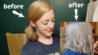 TONING MY HAIR  WELLA COLOR CHARM T18 DEMO [upl. by Tterej]