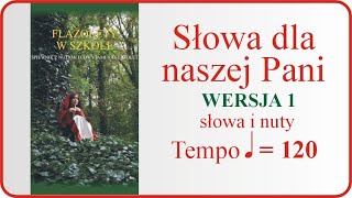 Flażolet  łatwe muzykowanie 078 Słowa dla naszej Pani wers1 [upl. by Burney580]