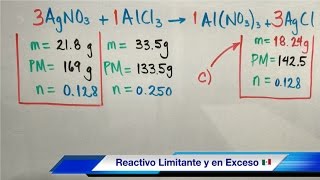 Reactivo Limitante y en Exceso MasaMasa [upl. by Mcmaster]