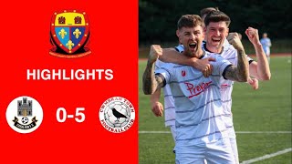 Caerleon 05 Cwmbrân Town  Gwent FA Senior cup  Quarter final highlights [upl. by Aliber]