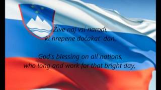 Slovenian National Anthem  quotZdravljicaquot SLEN [upl. by Marylynne]